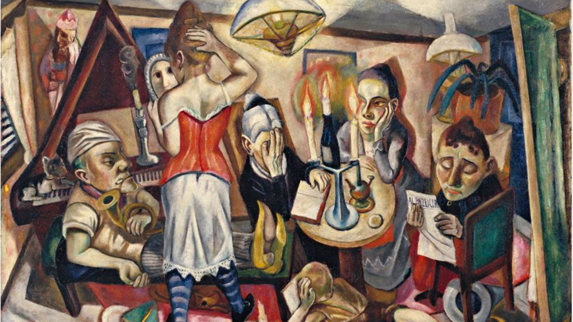 Imagen de la exposición de Max Beckmann en el Museo Nacional Thyssen Bornemisza
