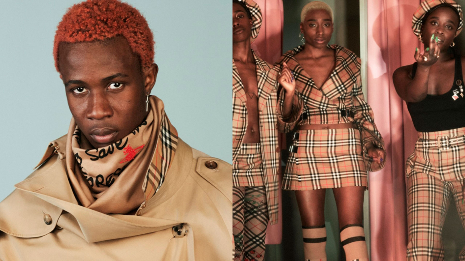 Imagen de la campaña de Vivienne Westwood x Burberry