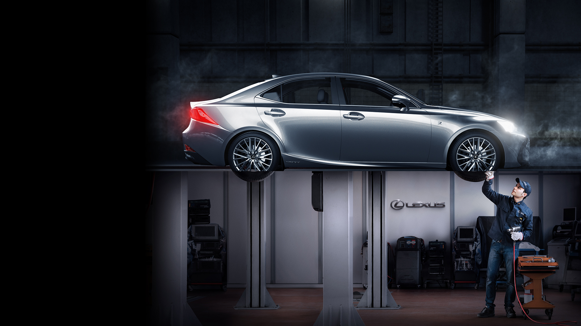 Hybrid mechanisme van een Lexus