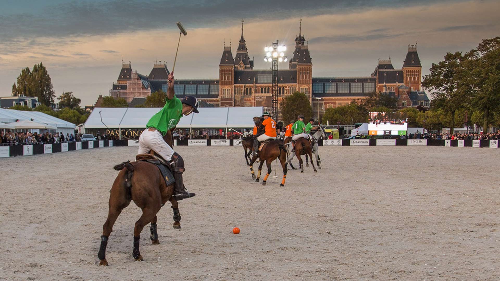Polo wedstrijd op de dam